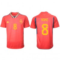 Fotbalové Dres Španělsko Koke #8 Domácí MS 2022 Krátký Rukáv
